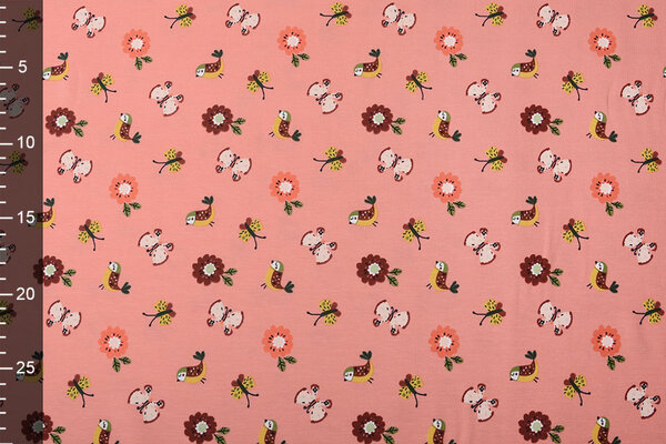 Oeko-Tex®  Cotton Jersey Fiep Zalm Oeko-Tex®  Cotton Jersey Fiep Zalm