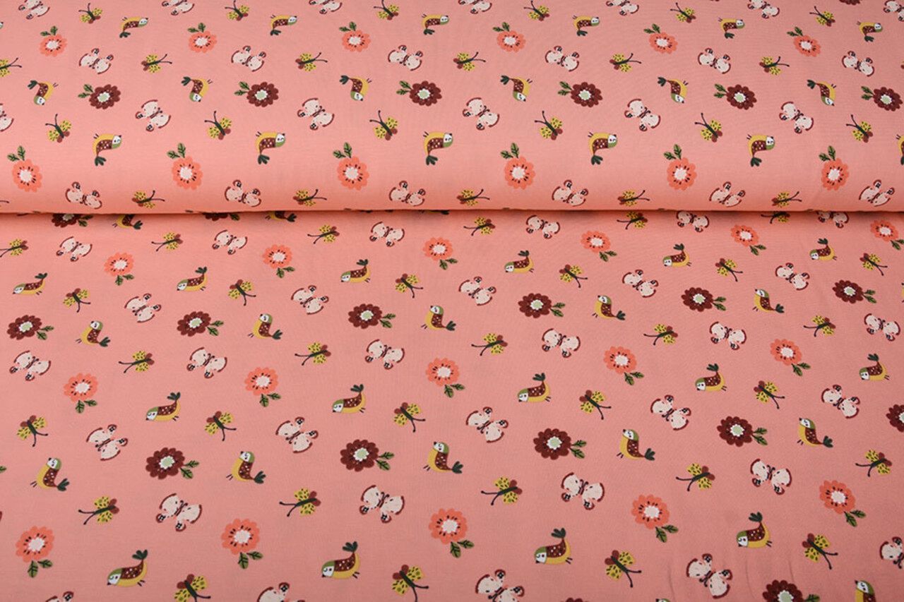 Oeko-Tex®  Cotton Jersey Fiep Zalm Oeko-Tex®  Cotton Jersey Fiep Zalm