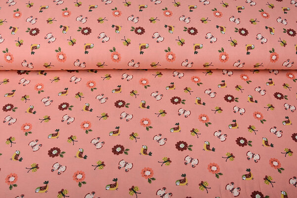 Oeko-Tex®  Cotton Jersey Fiep Salmon