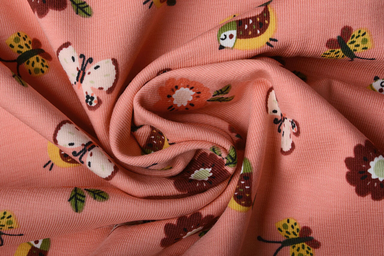 Oeko-Tex®  Cotton Jersey Fiep Zalm Oeko-Tex®  Cotton Jersey Fiep Zalm