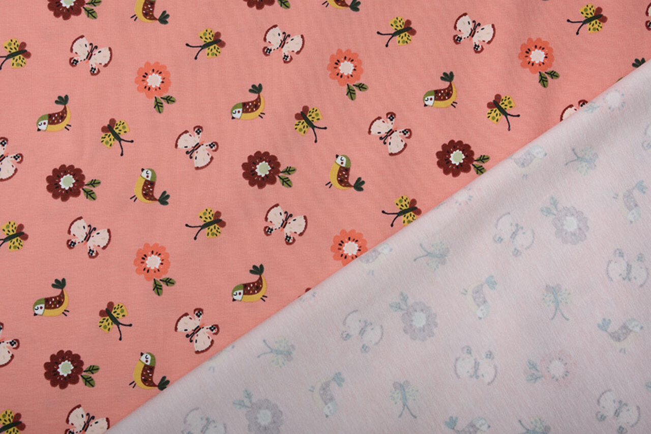 Oeko-Tex®  Cotton Jersey Fiep Salmon