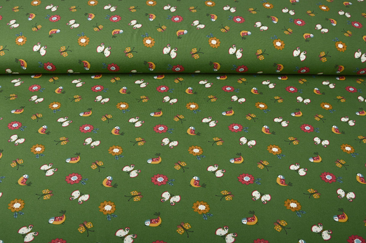 Oeko-Tex®  Baumwolljersey Fiep Grün Oeko-Tex®  Baumwolljersey Fiep Grün