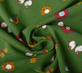 Oeko-Tex®  Baumwolljersey Fiep Grün