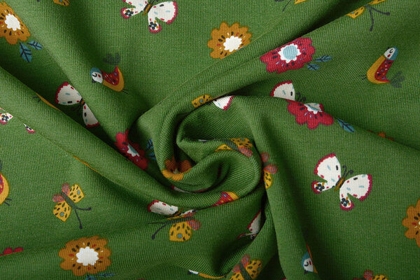 Oeko-Tex®  Cotton Jersey Fiep Green