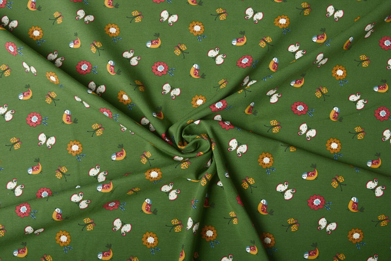 Oeko-Tex®  Baumwolljersey Fiep Grün Oeko-Tex®  Baumwolljersey Fiep Grün