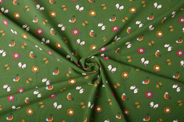 Oeko-Tex®  Baumwolljersey Fiep Grün Oeko-Tex®  Baumwolljersey Fiep Grün