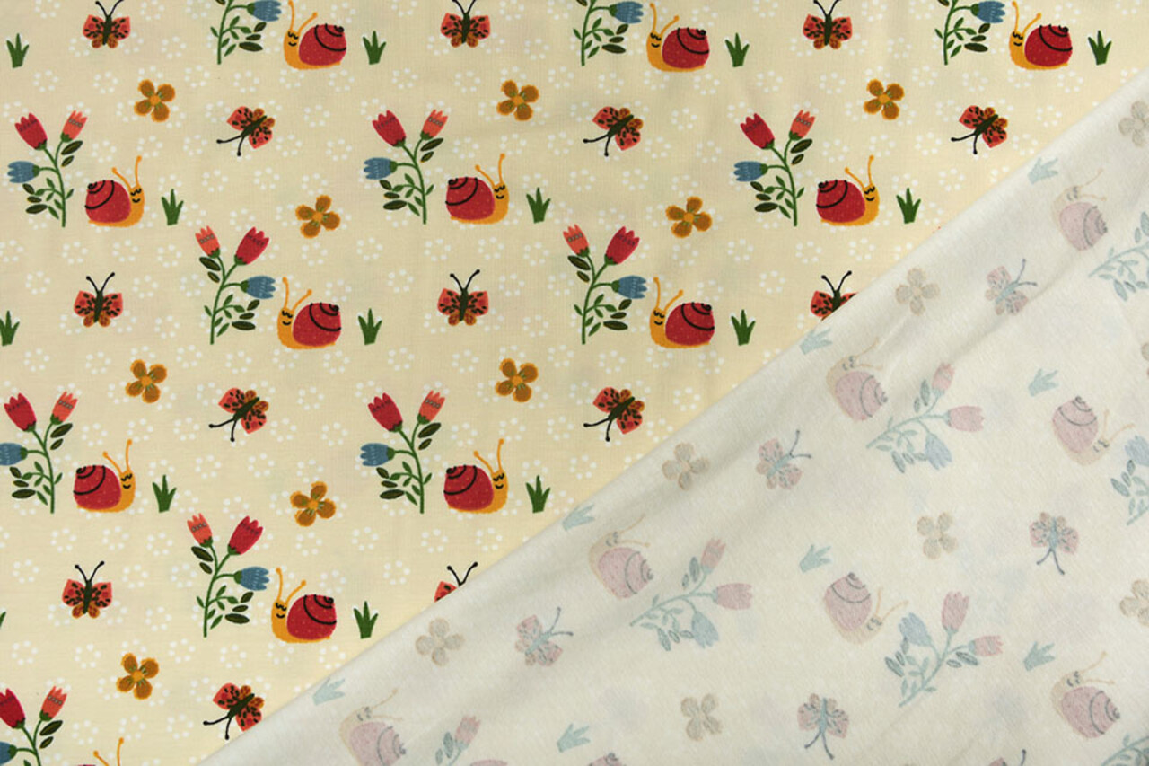 Oeko-Tex®  Cotton Jersey Gastropoda Creme