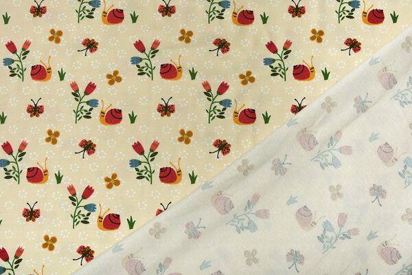 Oeko-Tex®  Cotton Jersey Gastropoda Creme