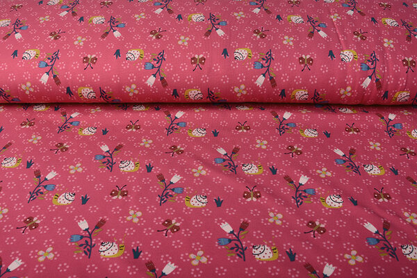 Oeko-Tex®  Cotton Jersey Gastropoda Fuchsia