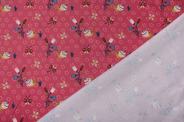 Oeko-Tex®  Cotton Jersey Gastropoda Fuchsia