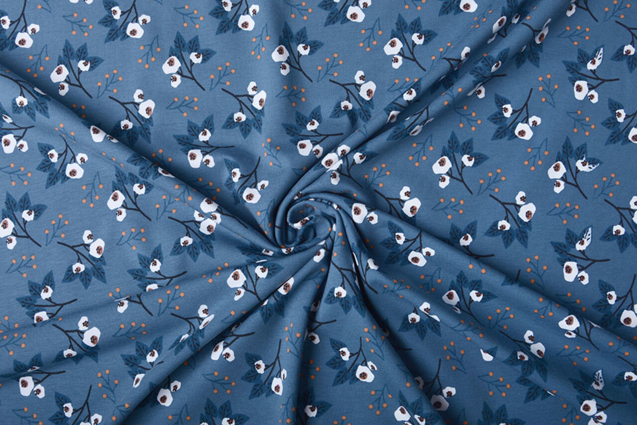 Oeko-Tex®  Baumwolljersey Hazel Jeans Oeko-Tex®  Baumwolljersey Hazel Jeans