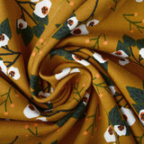 Oeko-Tex®  Baumwolljersey Hazel Senfgrün Oeko-Tex®  Baumwolljersey Hazel Senfgrün