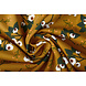 Oeko-Tex® Jersey Coton Hazal Moutarde Marron Oeko-Tex® Jersey Coton Hazal Moutarde Marron