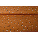 Oeko-Tex®  Cotone Jersey Muzieknoot Mattone Ruggine