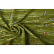 Oeko-Tex®  Sweat Léger Rayures Musique Vert