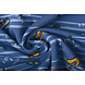 Oeko-Tex®  Sweat Léger Rayures Musique Bleu