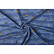 Oeko-Tex® French Terry Righe Muziek Blu Oeko-Tex® French Terry Righe Muziek Blu