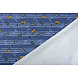Oeko-Tex® French Terry Righe Muziek Blu Oeko-Tex® French Terry Righe Muziek Blu