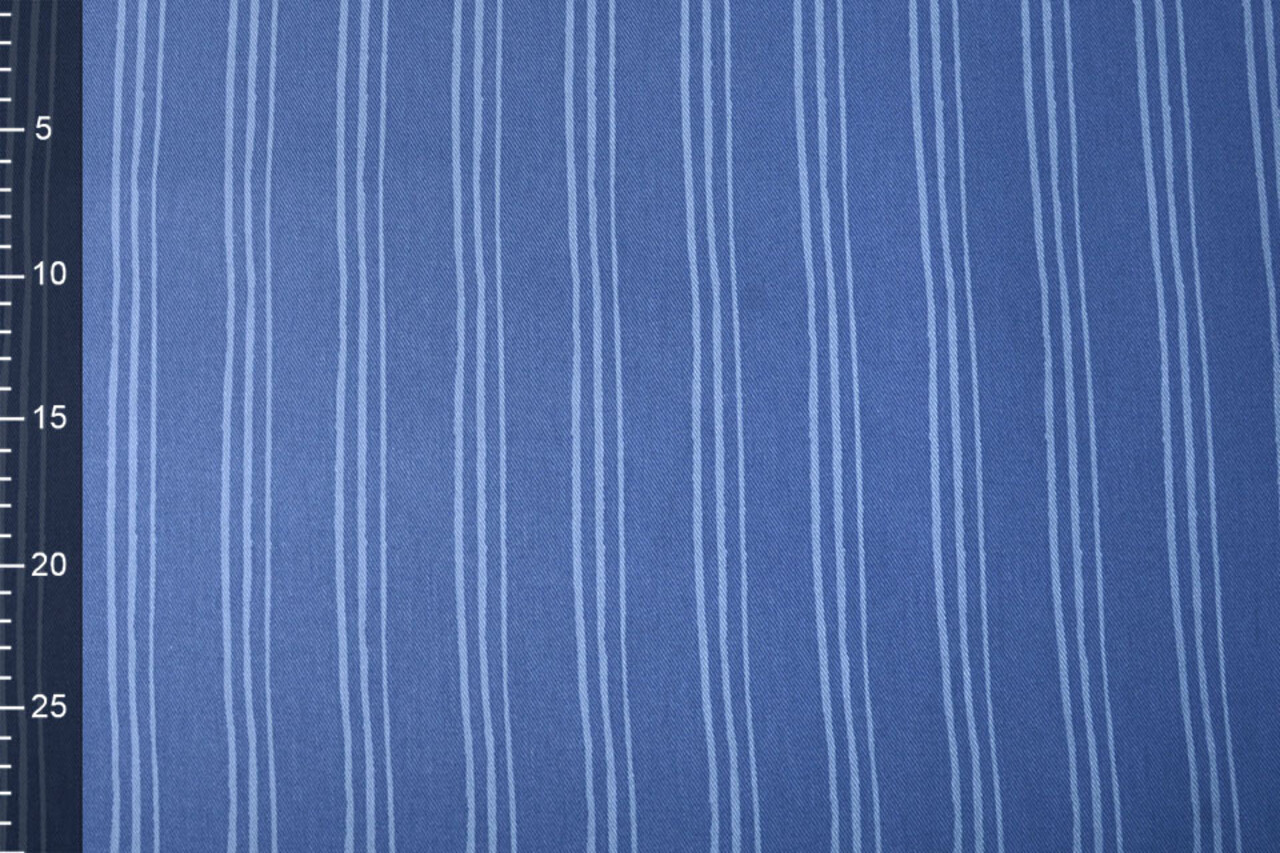 Cotton Twill Stripes Blue Cotton Twill Stripes Blue