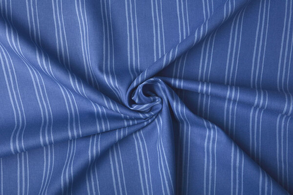 Twill-Baumwolle Streifen Blau Twill-Baumwolle Streifen Blau