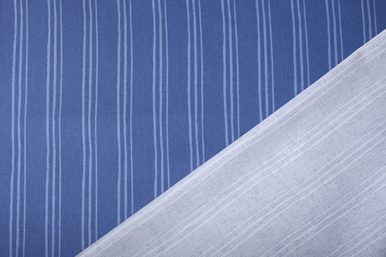 Twill-Baumwolle Streifen Blau Twill-Baumwolle Streifen Blau