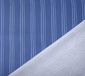 Twill-Baumwolle Streifen Blau Twill-Baumwolle Streifen Blau