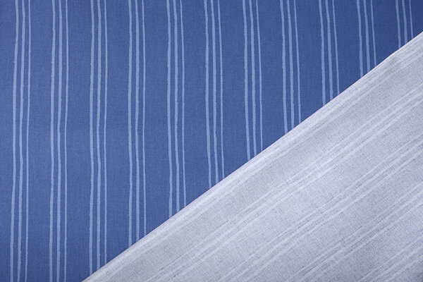 Cotton Twill Stripes Blue Cotton Twill Stripes Blue