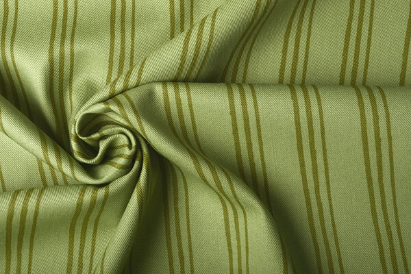 Cotone Twill Righe Verde
