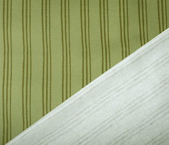 Cotton Twill Stripes Green