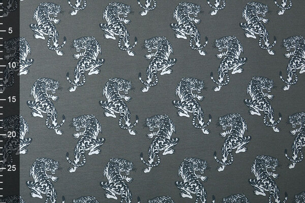 Oeko-Tex® French Terry Tiger Grey Oeko-Tex® French Terry Tiger Grey