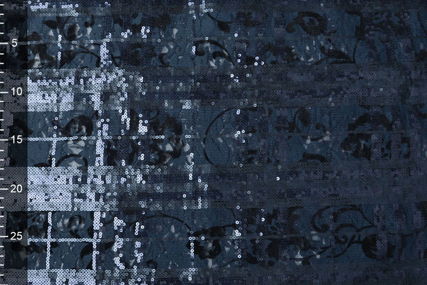 Lace Sequins Noralie Navy Black