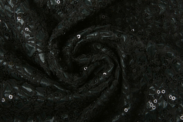 Pailletten auf Taft Novi Dunkel Altgrün Pailletten auf Taft Novi Dunkel Altgrün