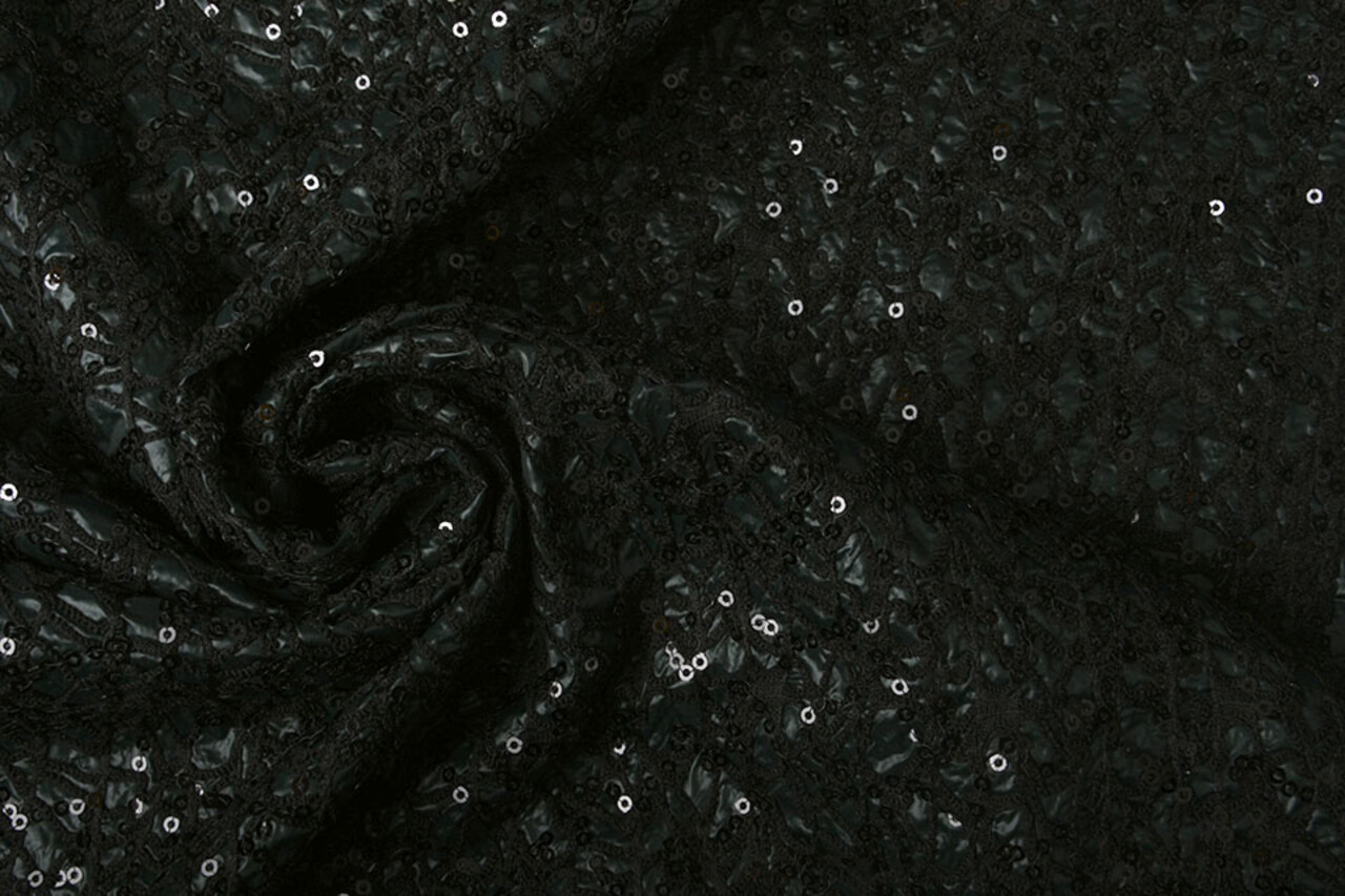 Paillettes su Taffetà Novi Verde Antico Scuro Paillettes su Taffetà Novi Verde Antico Scuro