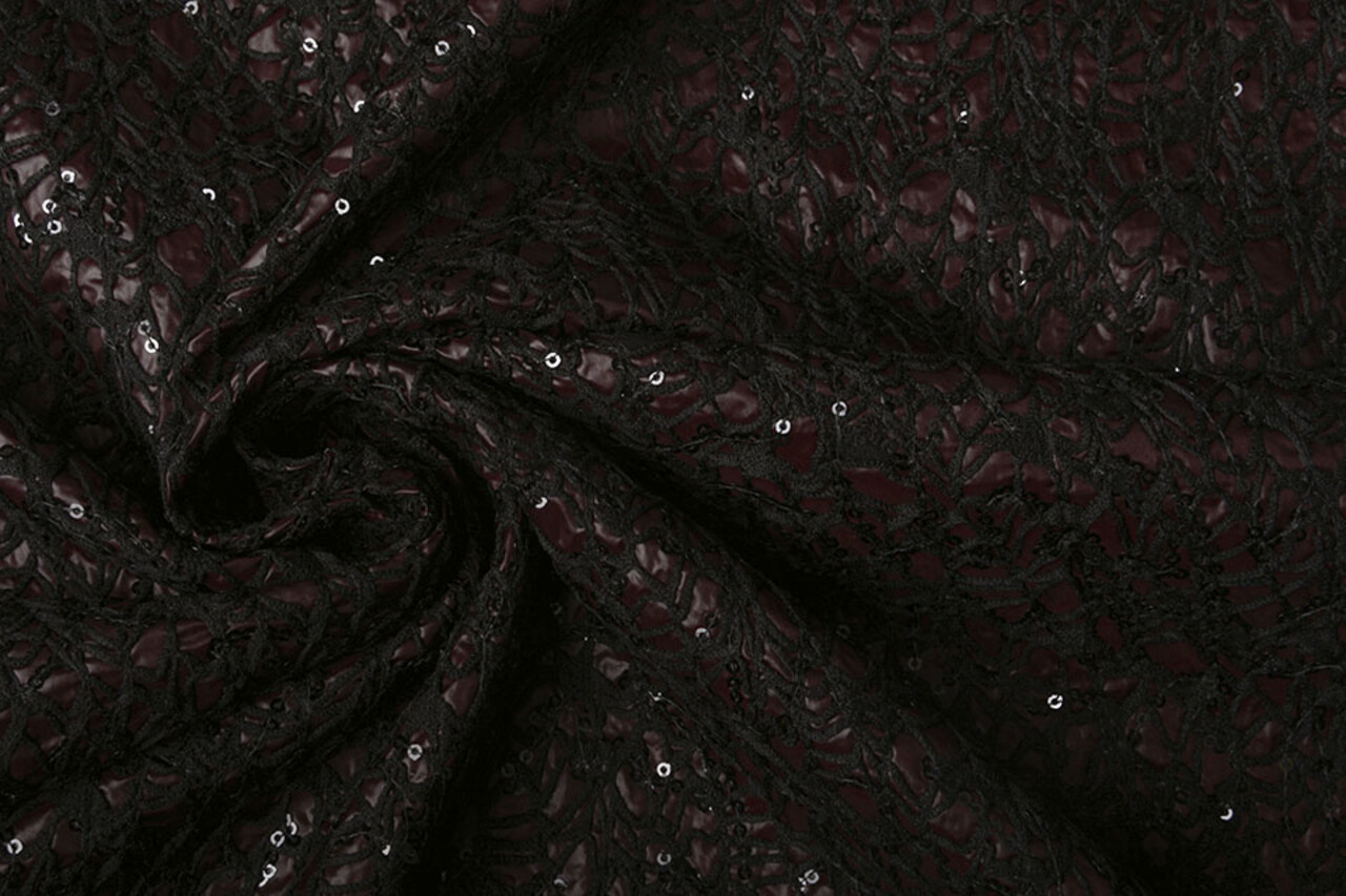 Sequins on Taft Novi Bordeaux