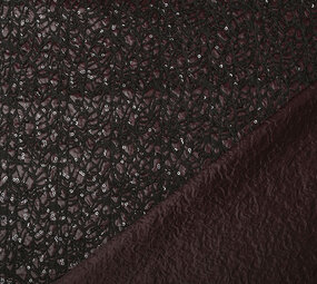 Pailletten op Taft Novi Bordeaux