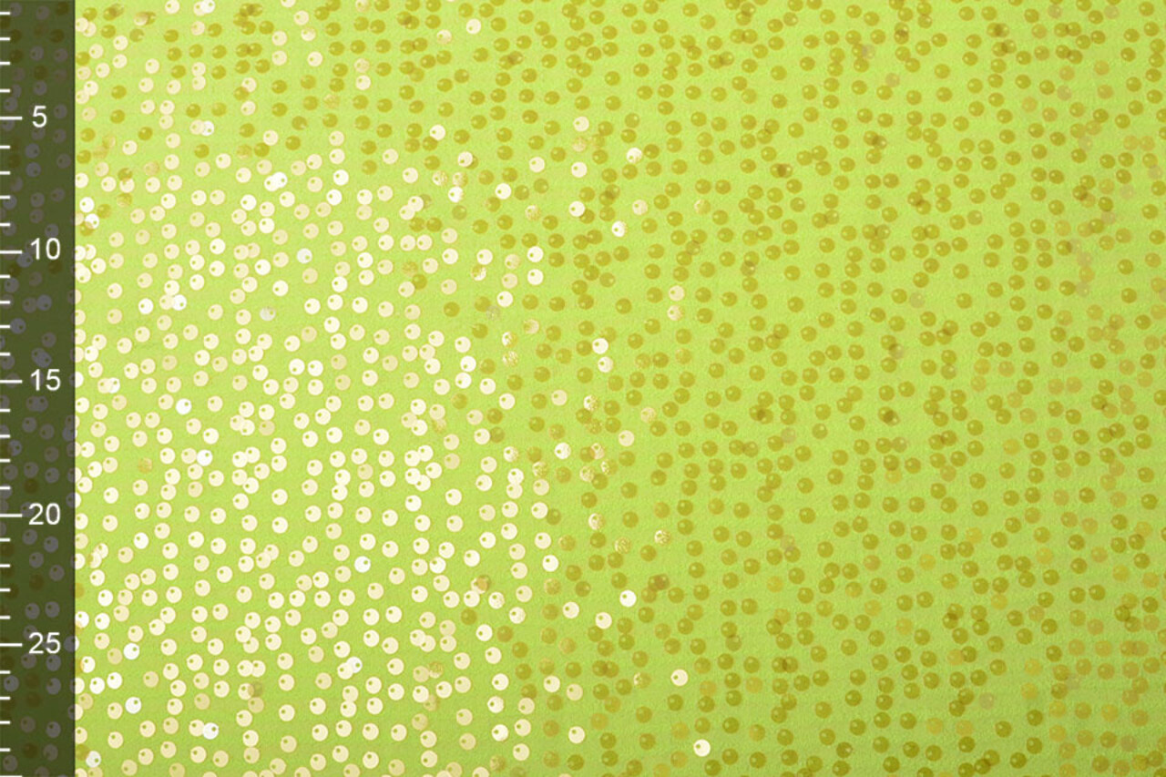 Pailletten auf Lurex Lisa Fluor Gelb