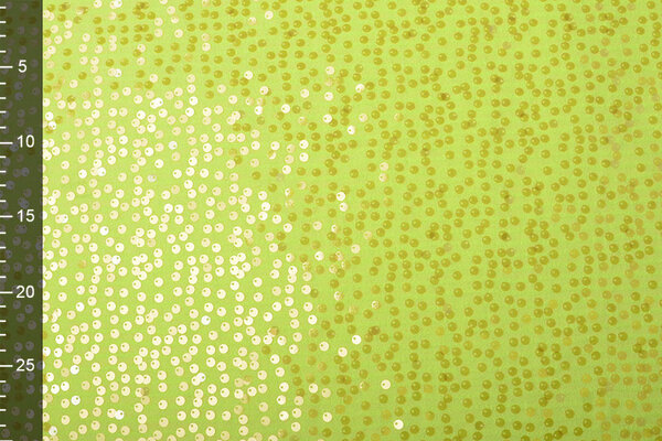 Pailletten auf Lurex Lisa Fluor Gelb
