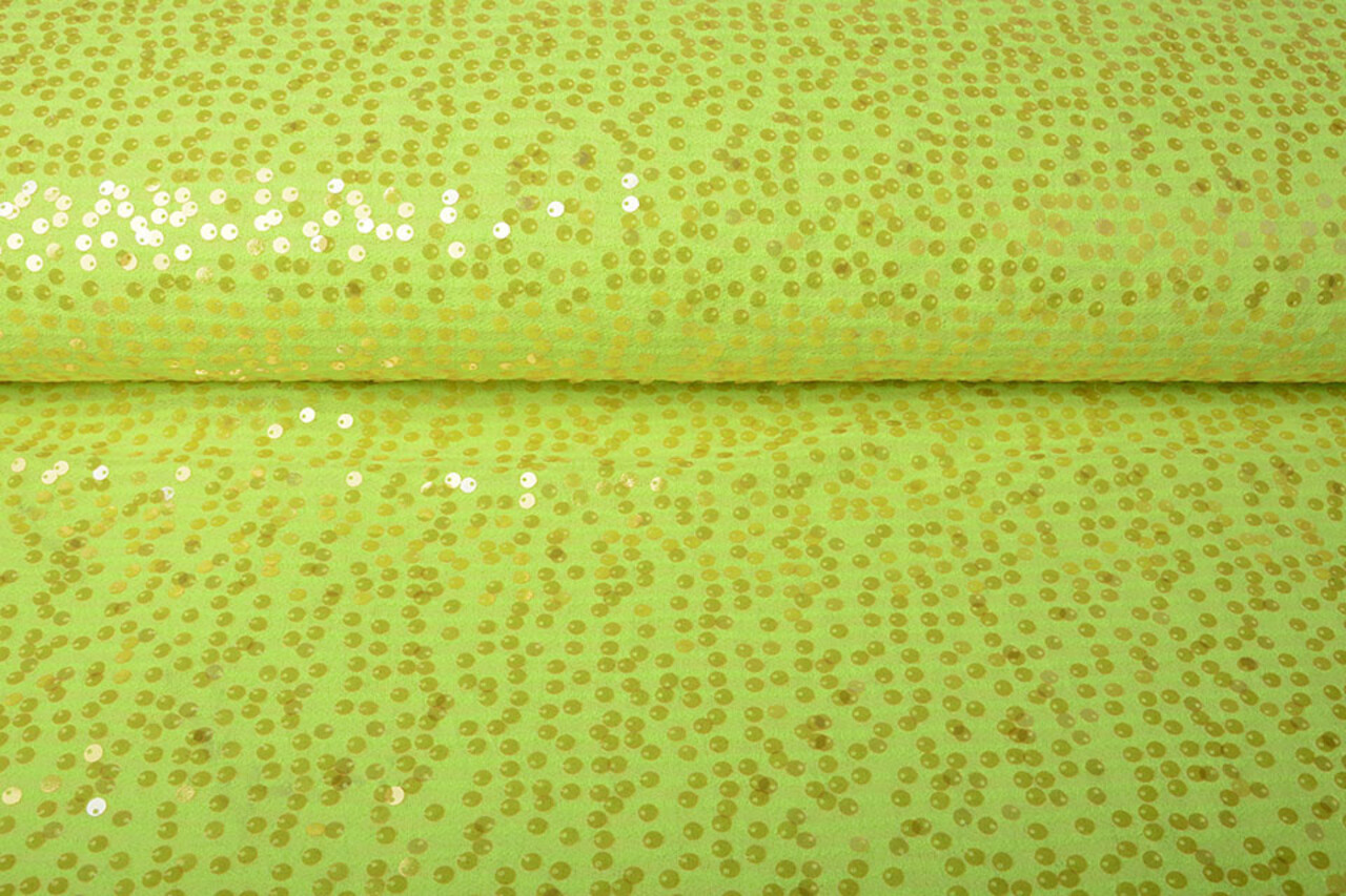 Pailletten auf Lurex Lisa Fluor Gelb