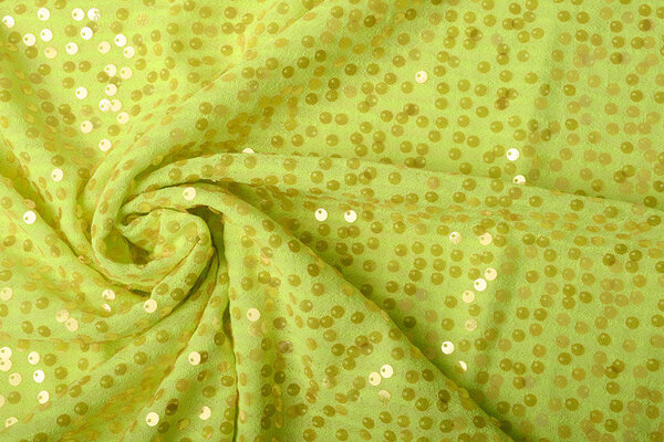 Sequins on Lurex Lisa Fluor Yellow