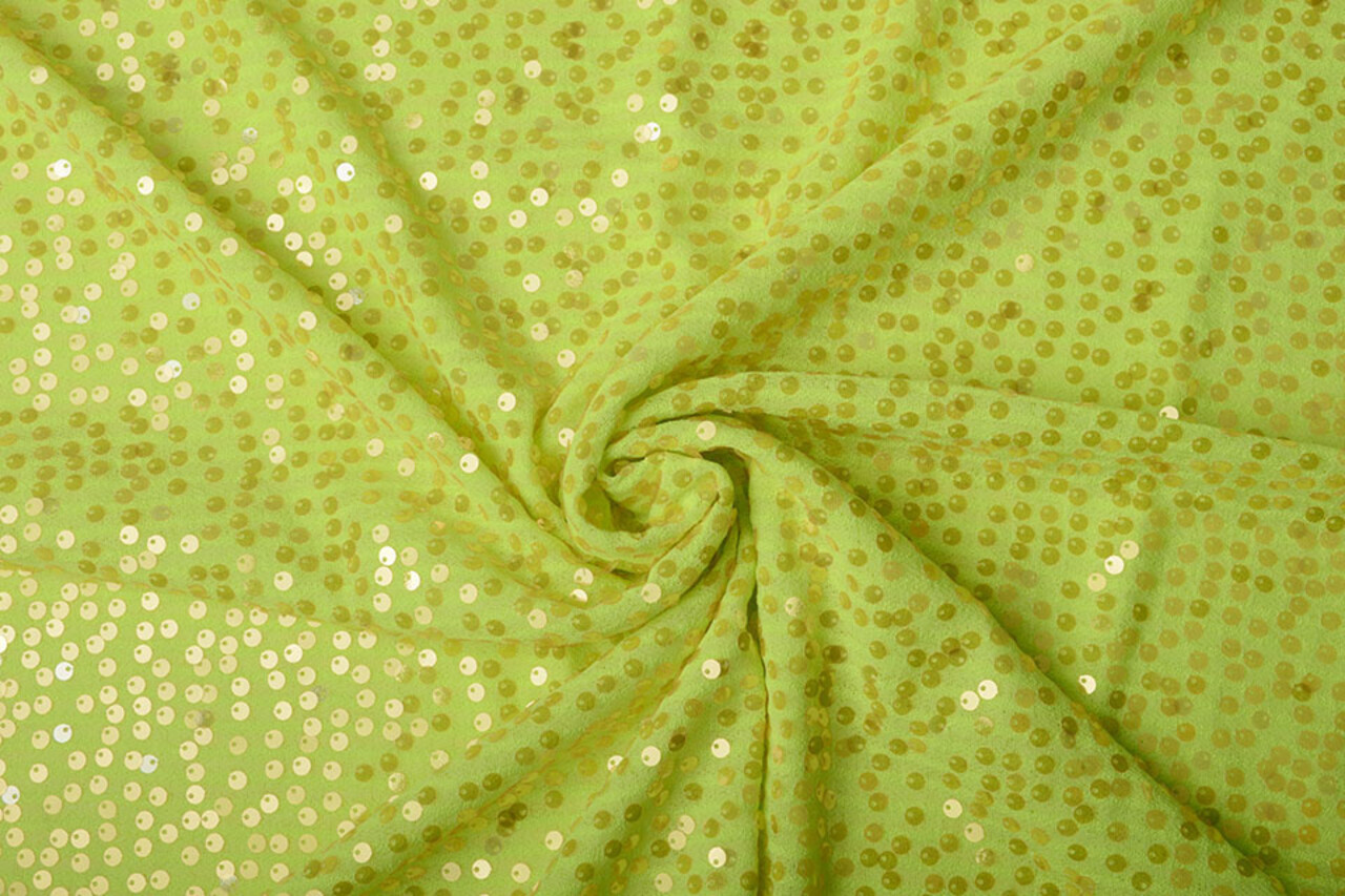 Sequins on Lurex Lisa Fluor Yellow