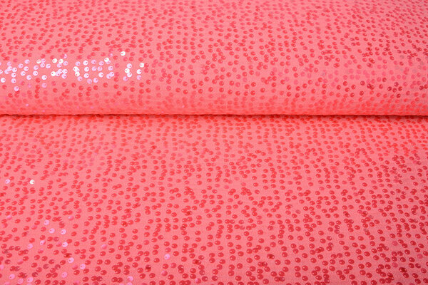 Pailletten op Lurex Lisa Fluor Roze