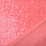 Lentejuelas sobre Lúrex Lisa Fluor Rosa