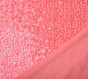 Paillettes su Lurex Lisa Fluorescente Rosa