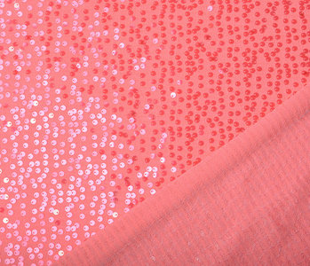 Sequins on Lurex Lisa Fluor Pink