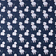 100% Digital Cotton Sheep Navy Blue