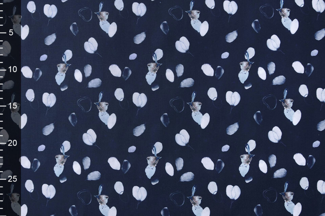 100% Digital Cotton Crested Tit Navy Blue 100% Digital Cotton Crested Tit Navy Blue