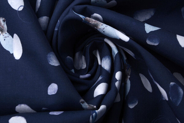 100% Digital Cotton Crested Tit Navy Blue 100% Digital Cotton Crested Tit Navy Blue