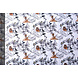 100% Digital Algodón Bosdieren Ciervo y Búho