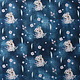 100% Digital Cotton Lion Cub Blue