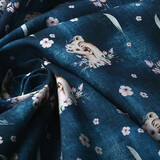 100% Digital Cotton Lion Cub Blue 100% Digital Cotton Lion Cub Blue